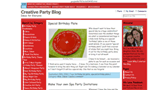 Desktop Screenshot of creativepartyblog.com