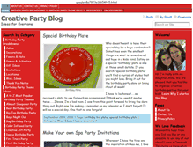 Tablet Screenshot of creativepartyblog.com